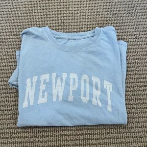 Blue Graphic Brandy Tee